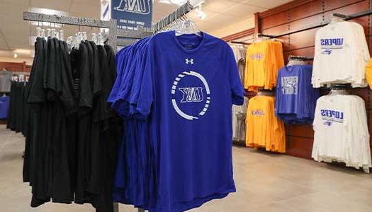 a rack of unk shirts